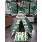 Farmyard Friends Handmade Teepee in conservatory